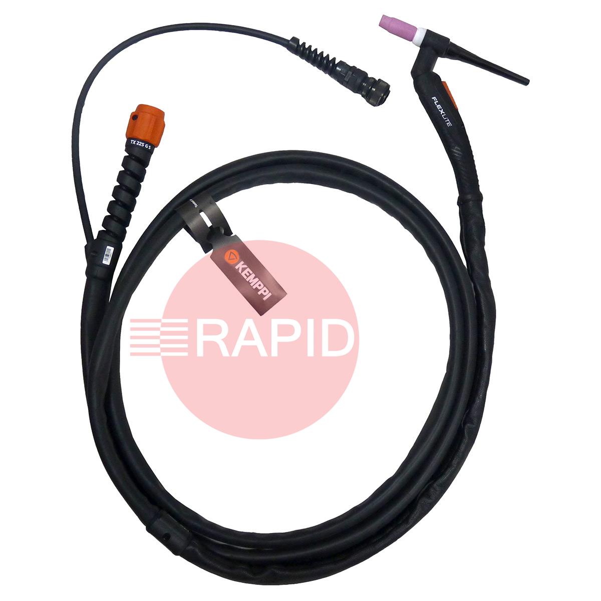 P23T225GS4  Kemppi Minarc T 223 AC/DC GM TIG Welder Air Cooled Package, with TX 225G S 4m Torch - 110/240v, 1ph